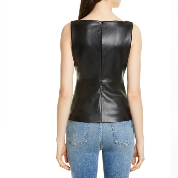 THOERY**Vegan Leather Black Top***US P (0-2)***$255 - Picture 2 of 6